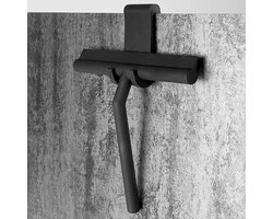 HEIMR Douchewisser Zwart met Ophangsysteem- Badkamer Accessoires- Raamwisser- Trekker Douche- Silicone