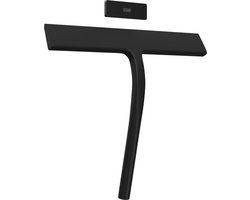 HEIMR Extra Brede Douchewisser Zwart met Magneetstrip - Badkamer Accessoires - Raamwisser - Trekker Douche - Silicone - 28cm x 22cm