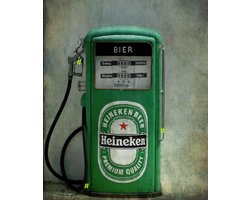 Heineken Bierpomp Metalen Wandbord, Maat:20x30 cm - Drank-Werkplaats-Garage-Classic Car-oldtimer-Man Cave-Wandbord Mancave-Kroeg decoratie-Tekstbord-Metalen wanddecoratie