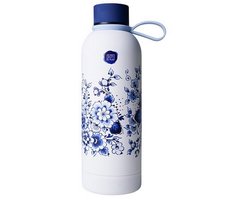 Heinen Delftblauw Waterfles Delfts blauw Geïsoleerd RVS