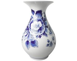 Heinen Delfts Blauw - Buikvaas Bloem - Keramiek - 23 cm
