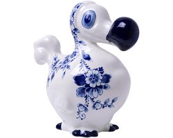 Heinen Delfts Blauw - Decoratiebeeld De Blauwe Dodo - Keramiek - 17 cm
