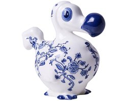 Heinen Delfts Blauw - Decoratiebeeld Dodo The Heritage Collection - Keramiek - 17 cm