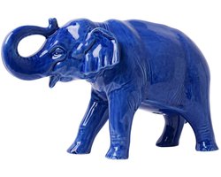 Heinen Delfts Blauw - Decoratief figuur 'Olifant'