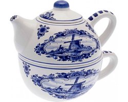 Heinen Delfts Blauw - Delft blue, Tea for One