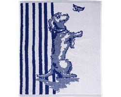 Heinen Delfts Blauw - Keukendoek - Teckel Nhaan - 50 x 55 cm