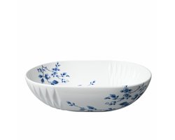 Heinen Delfts Blauw - Saladeschaal Blauw Vouw - Porselein - 32 cm