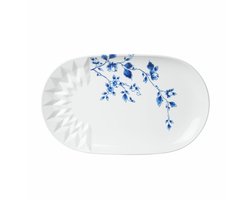 Heinen Delfts Blauw - Serveerschaal Blauw Vouw - Porselein - 30 cm
