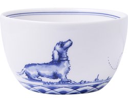 Heinen Delfts Blauw - Teckel Nhaan - Dipschaaltje - 9,5 cm - porselein