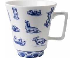 Heinen Delfts Blauw Theemok Teckel Nhaan 350 ml