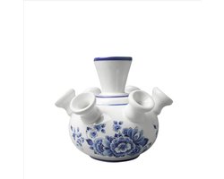 Heinen Delfts Blauw - Tulpenvaas - Bloem - 12 cm