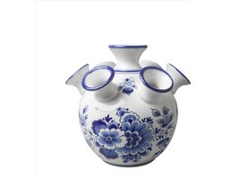 Heinen Delfts Blauw - Tulpenvaas - Bloem - 16 cm