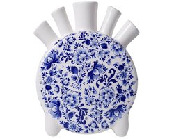 Heinen Delfts Blauw - Tulpenvaas Delfts blauw - Rond - Keramiek - 20 cm