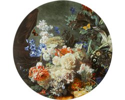 Heinen Delfts Blauw - Wandbord Bloemenpracht - Keramiek - 42 cm