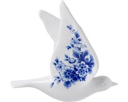 Heinen Delfts Blauw - Wandvogel 1 - Keramiek - Delfts blauw - 15 cm