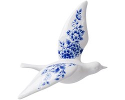 Heinen Delfts Blauw - Wandvogel 2 - Keramiek - Delfts blauw - 17 cm