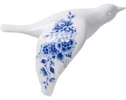 Heinen Delfts Blauw - Wandvogel 3 - Keramiek - Delfts blauw - 10 cm