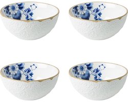 Heinen Delfts Blauw - Yoghurtschaal Blauw Bloesem - Porselein - 175 ml - 4 stuks