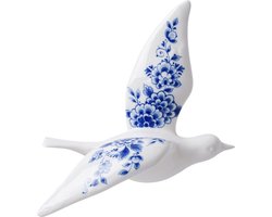 Heinen Delftsblauw wandvogel Delfts blauw 2