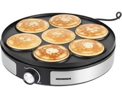Heinner 2-in-1 Pannenkoekenmaker & Crepemaker – 1500W – Anti-aanbaklaag – Omkeerbare Plaat – Temperatuurregelaar – Indicatie Lampje – Roestvrijstalen Behuizing