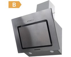 Heinner DCH-650RIX Schuine Afzuigkap 60 cm – 586 m³/u – 3 Standen – 2× 190 W Motor – 2× 2 W LED Verlichting – Zilver – 5 Jaar Garantie