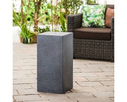 HEISSNER-Terrasfontein-rechthoek-39x39x68-cm-zwart