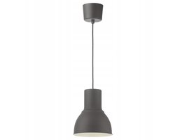 HEKTAR Hanglamp Donkergrijs 22 cm - Stijlvolle Industriële Verlichting