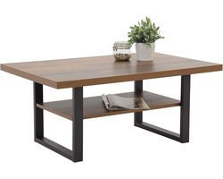 Hela Tische Anton Salontafel - Melamine Hout & Metaal - 105x69x45 cm