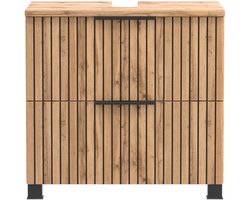 Held Möbel Onderkast 60 cm Liverpool Wotaneik / zwart (gestreept) 60x54x35 cm