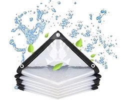 Helder waterdicht zeildoek - met ringen - voor tuinmeubelen - buiten - waterdicht - plantenisolatie - stofdicht