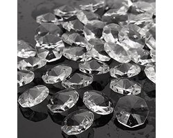 Heldere Glazen Kristallen Kroonluchter Hanger Lamp 50 Stuks - Prisma Druppels 18 mm