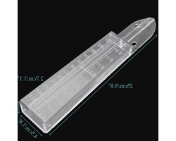 Heldere Regenmeter van 120ml van Plastic voor Balkon, Tuin en Patio - Weerstation, Tuinaccessoires, Natuurlijke Watermeting