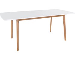 HELGA Uittrekbare tafel 120 / 160cm wit