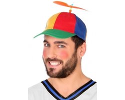 Helikopterpet met gekleurde propeller - voor volwassenen - polyester