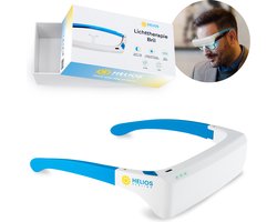 Helios Healing® - Lichttherapiebril - Blauw en Witlicht - 3 Sterktestanden - Lichttherapie Lamp - Daglichtbril - Winterdepressie Lamp - Lichttherapielamp - Daglichtlamp - Lichttherapie Bril - Lichttherapie