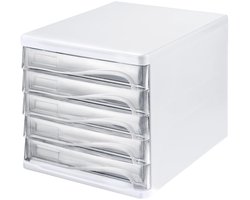 helit ladebox, 5 schuifladen, A4, polypropeen