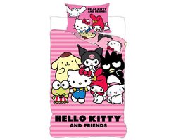 Hello Kitty Friends kinderbeddengoed set 100×135 cm, 40×60 cm