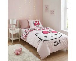 Hello Kitty Hello Kitty dekbedovertrek - 140 x 200 cm / 65 x 65 cm - Polycotton
