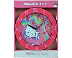 Hello Kitty klok roze 25cm