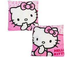 Hello Kitty - Kussen - Vierkant - Sierkussen - Roze
