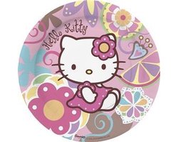 Hello Kitty wegwerp borden 23cm