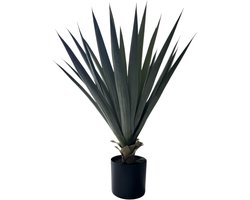 HEM Kunstplant Sisal – 75 cm – Realistische Nepplant met Pot – Onderhoudsvrije Groene Kamerplant – Moderne Decoratie voor Binnen