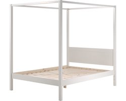 Hemelbed Charlie Wit - Hoogte 190.5 cm