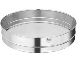 HENDI Bakkerszeef - Keukengereedschap - RVS - Zeer fijn gaas - Ø358x76mm