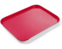 HENDI Compact fastfood dienblad – rood – 265x345 mm – polypropyleen – niet vaatwasserbestendig