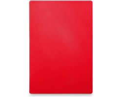 HENDI Grote snijplank – HACCP-gecertificeerd – HDPE kunststof – 600x400 mm – rood