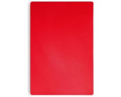 HENDI HACCP-snijplank 450x300 mm 13 mm dik in rood voor snijden