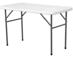 HENDI Inklapbare buffettafel - 130 kg draagkracht - 1220x610x740 mm - HDPE en metaal