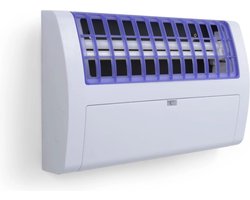 HENDI Insectenverdelger met kleefplaat – 120 m² – UV-A lamp 36W – Vlamvertragend – Muurmontage