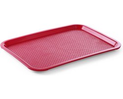 HENDI Medium fastfood dienbladen – rood – 305x415x20 mm – polypropyleen